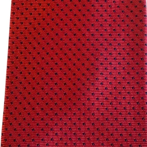 Brooks Brothers Silk Tie‎ Red Navy Small Dot Pattern Men's Business Formal - Picture 4 of 4